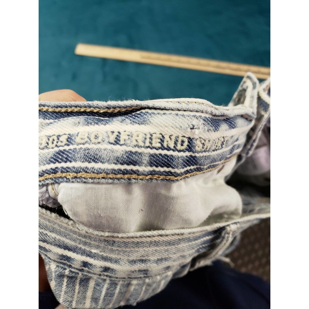 American Eagle Womens Blue Boyfriend Jean Shorts Size 4 Ladies Denim 100% Cotton - Picture 8 of 11